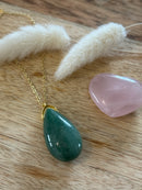 Pendentif goutte aventurine