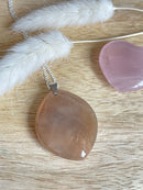 Pendentif goutte en Pierre de Lune orangée