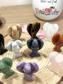 Anges en pierres naturelles