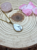 Pendentif goutte howlite