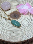 Pendentif ovale aventurine