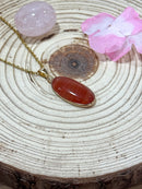 Pendentif ovale cornaline