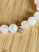 Bracelet "Joyau" en quartz rose