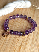 Bracelet "Joyau" en améthyste