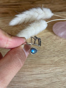 Bague Lotus en Labradorite