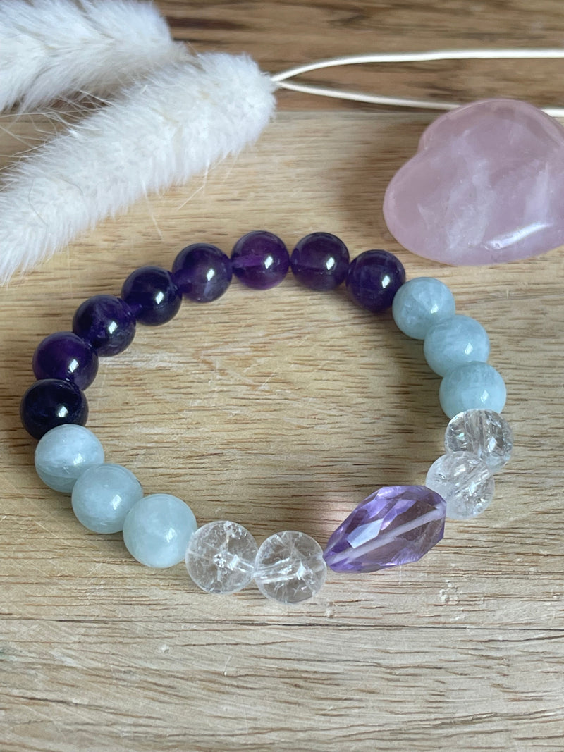 Bracelet Cristal en Améthyste
