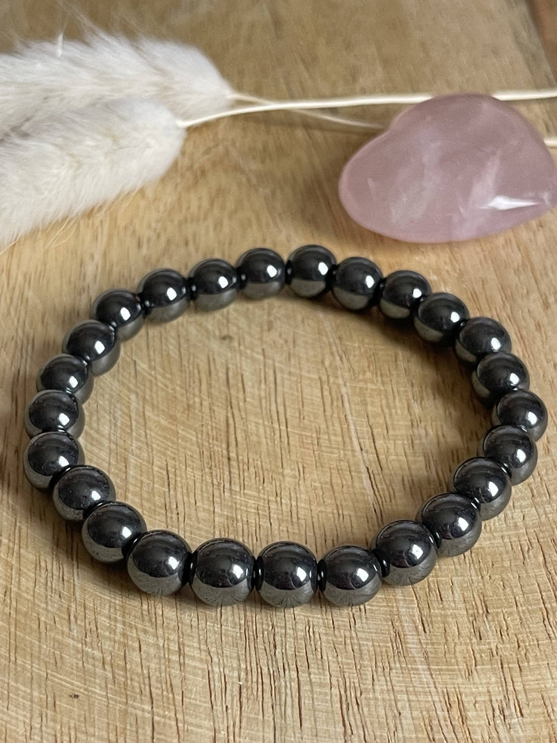 Bracelet boules hématite | L Essence de Gaia Bracelet boules hématite | L Essence de Gaia