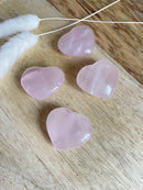 Coeur Quartz rose (à l'unité