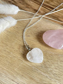 Collier Coeur Cristal de roche
