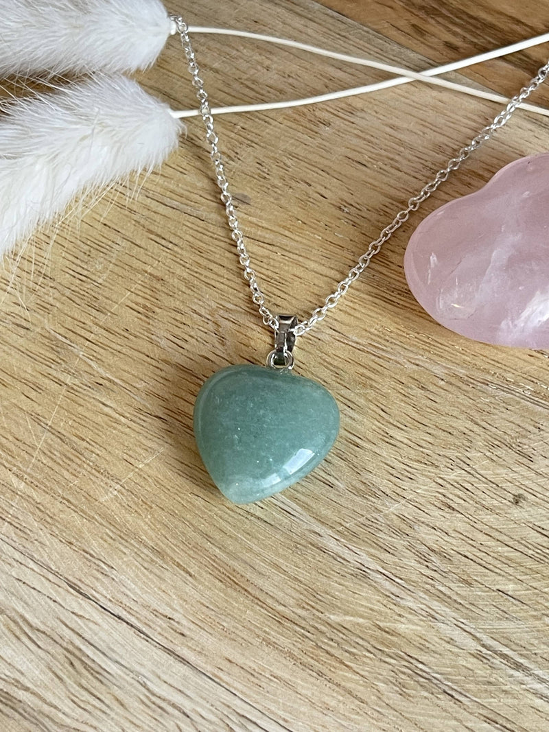 Collier Coeur Aventurine