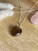 Collier Coeur Œil de tigre