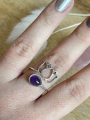 Bague Lotus en améthyste
