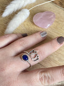 Bague Lotus en lapis lazuli